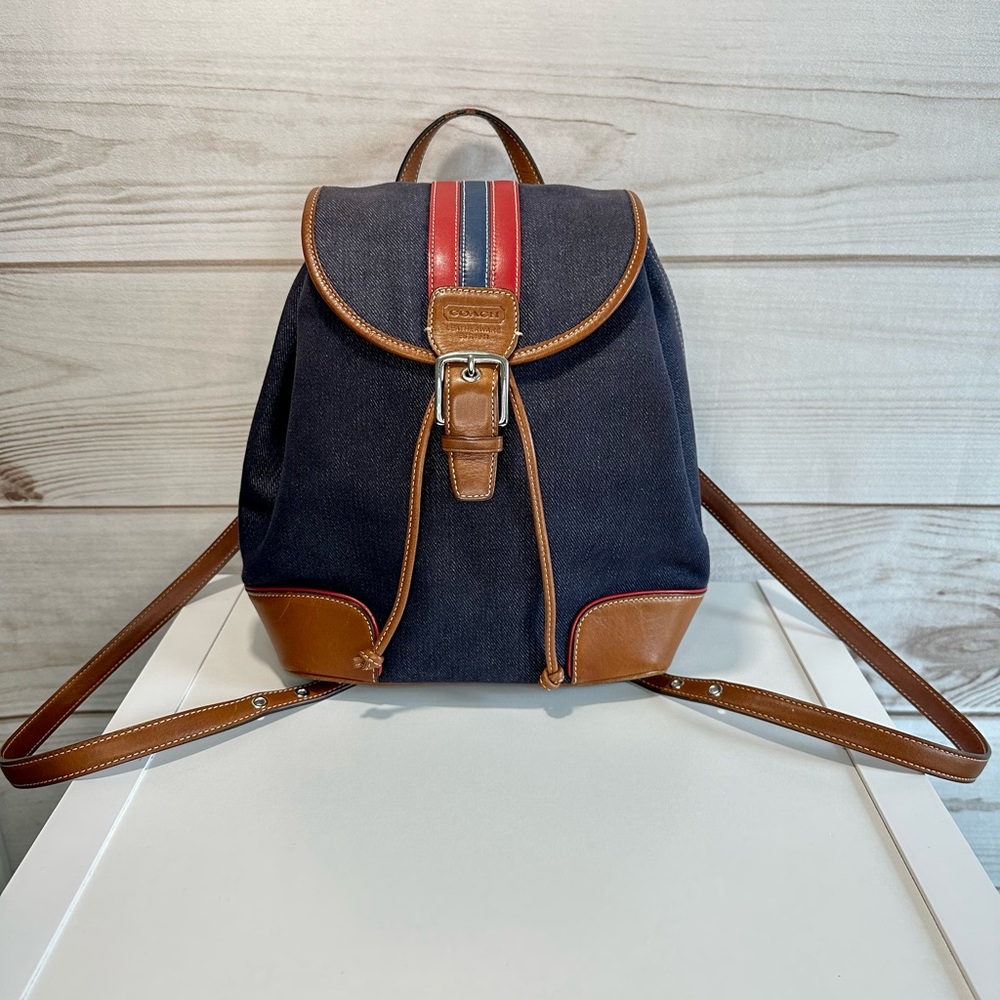 Coach Denim Backpack